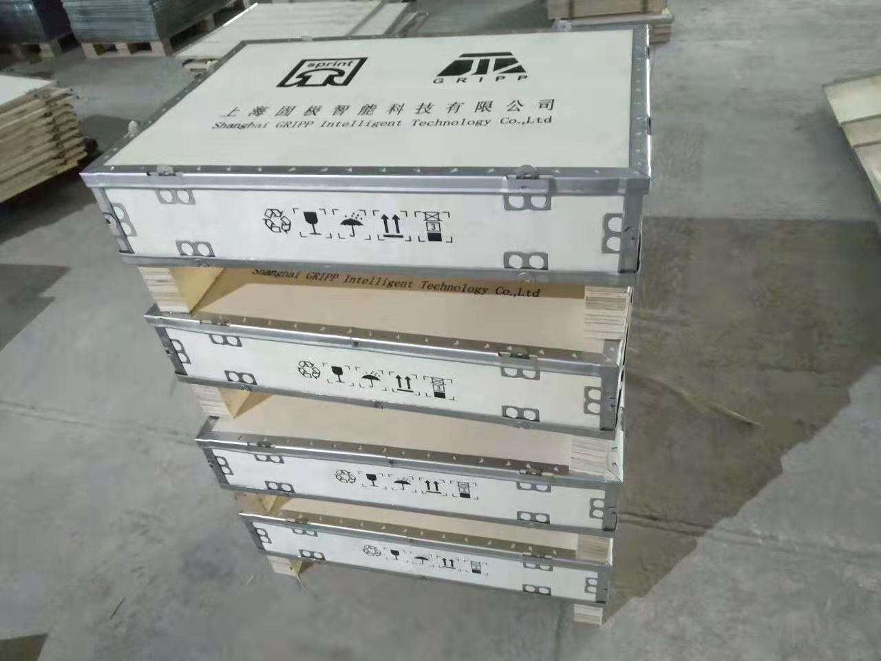 河北客戶製作鋼帶木箱(圖1)